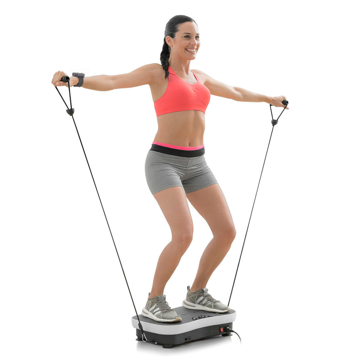 VibroFit™ Plataforma Vibratoria con Accesorios y Guía de Ejercicios GRATIS