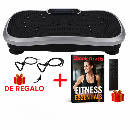 FitPulse™ Plataforma Vibratoria con Accesorios y Guía de Ejercicios GRATIS